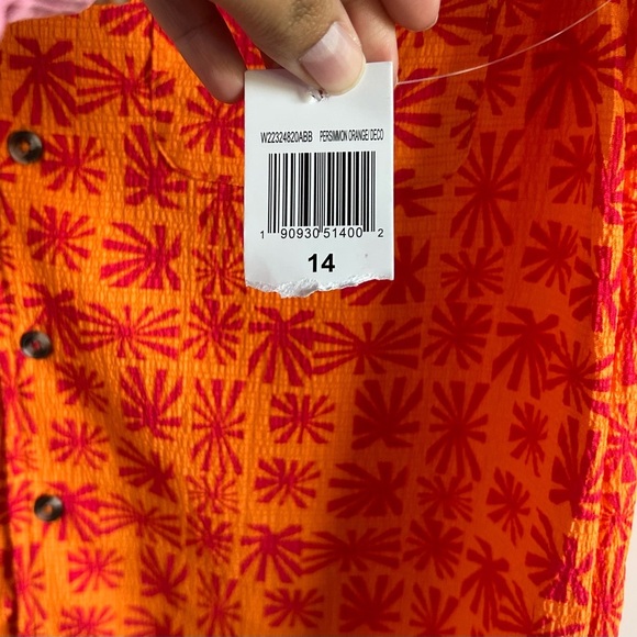 Sovereign Code Boys Orange Short Sleeve Shirt and Shorts Sz 14/16 - Picture 3 of 7